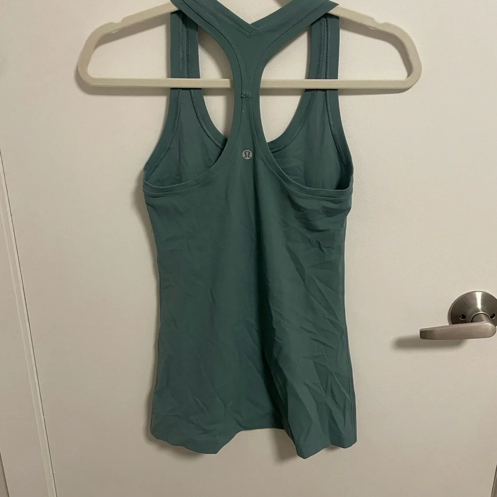 Teal Racerback Tank Top - Picture 2 of 2
